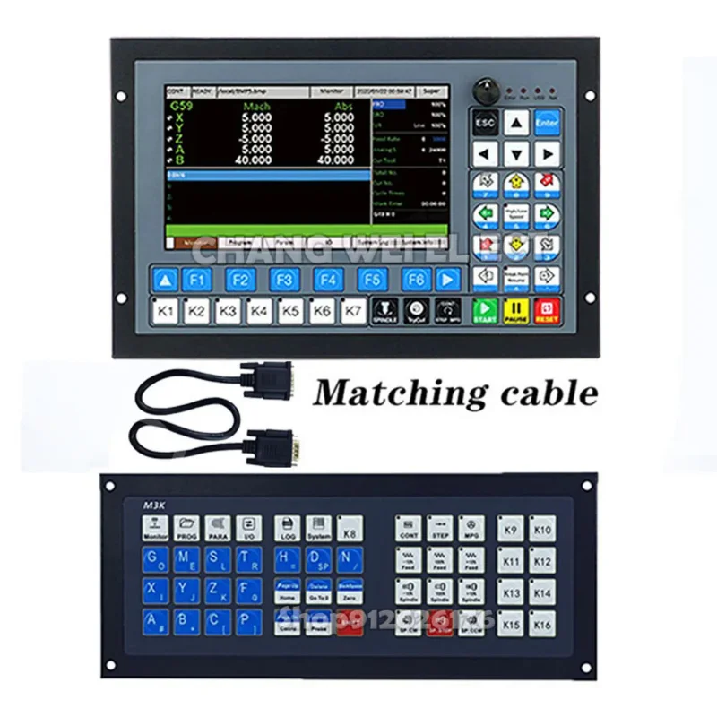 The Latest Cnc Offline Controller Ddcs-Expert 3/4/5 1Mhz G Code   Extended Keyboard 6 Axis Emergency Stop Mpg 75W24Vdc