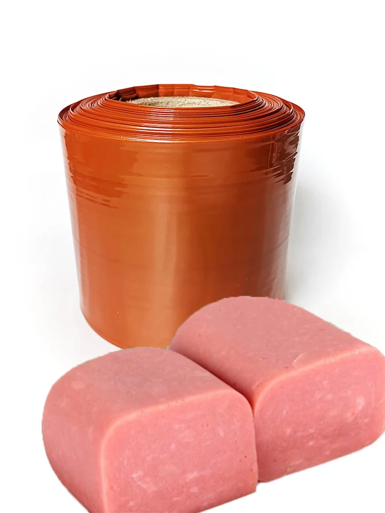 Tripa de Plástico Marrón para Salchichas, Calibre Grande de 120 mm, 1-10 m, para Hacer Salchichas Artesanales, Jamón, Desayuno, Preparación de Salchichas, Fabricante de Salami