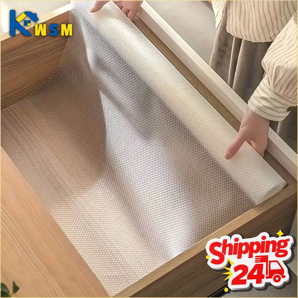 

Thick Waterproof Drawer Liner Cuttable Non Slip Mat for Kitchen Cabinet Shelf Wardrobe Refrigerator Dorm Dustproof Liner