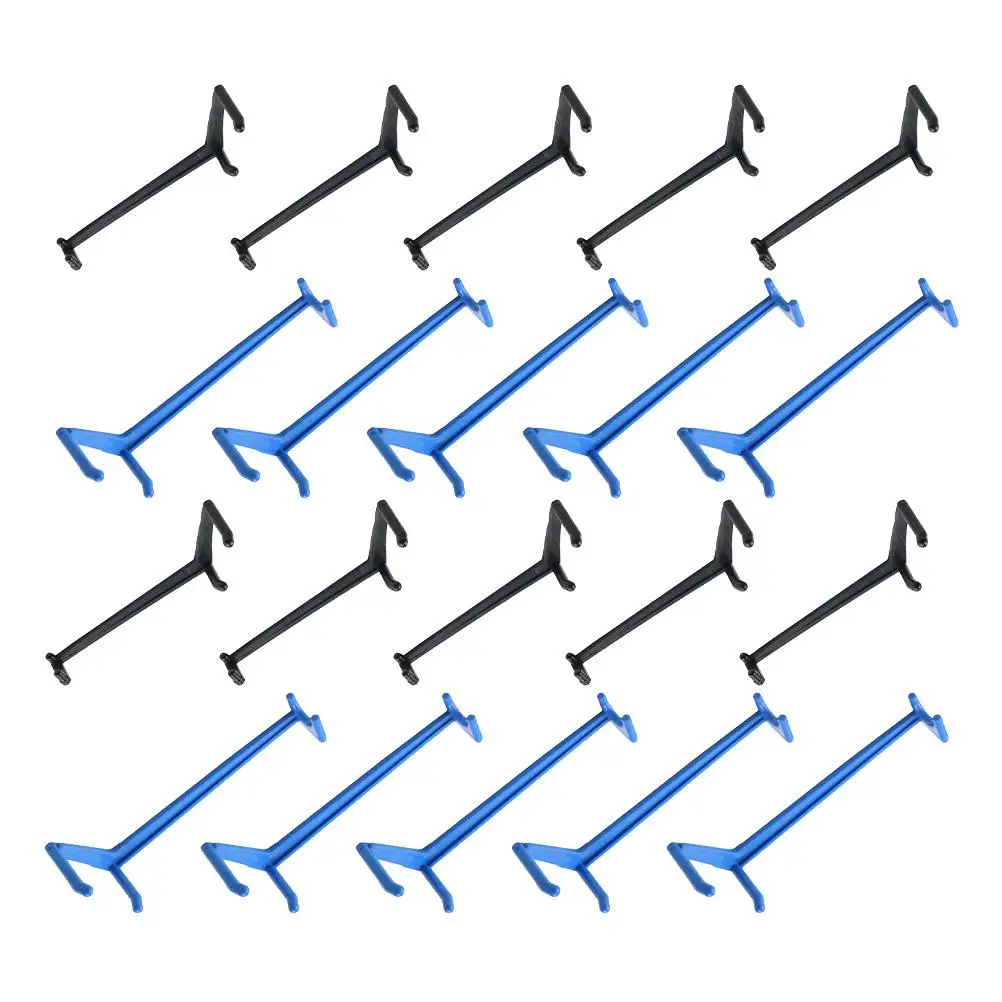 20pcs Fruit Tree Branch Spreader Pruning Tools Plastic Bending Clamps Stem Trainer Gardening Twig Clips Black Small Blue Large