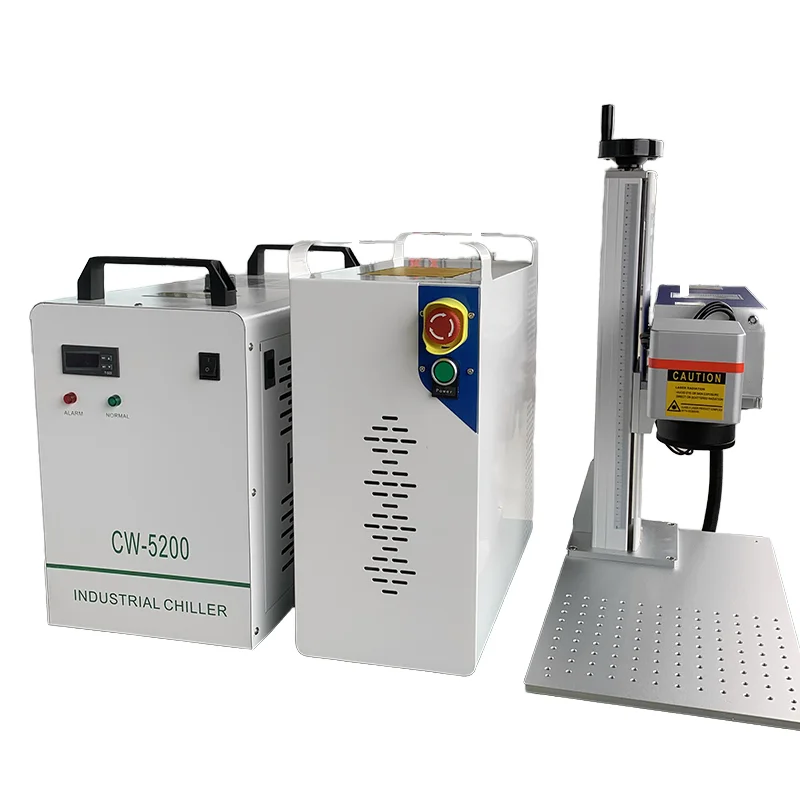 JUNFEI Water Cooling Crystal Glass  Laser Marking Machine 5W 30W Fiber Laser Marking Machines On Jewelry Gift Customization