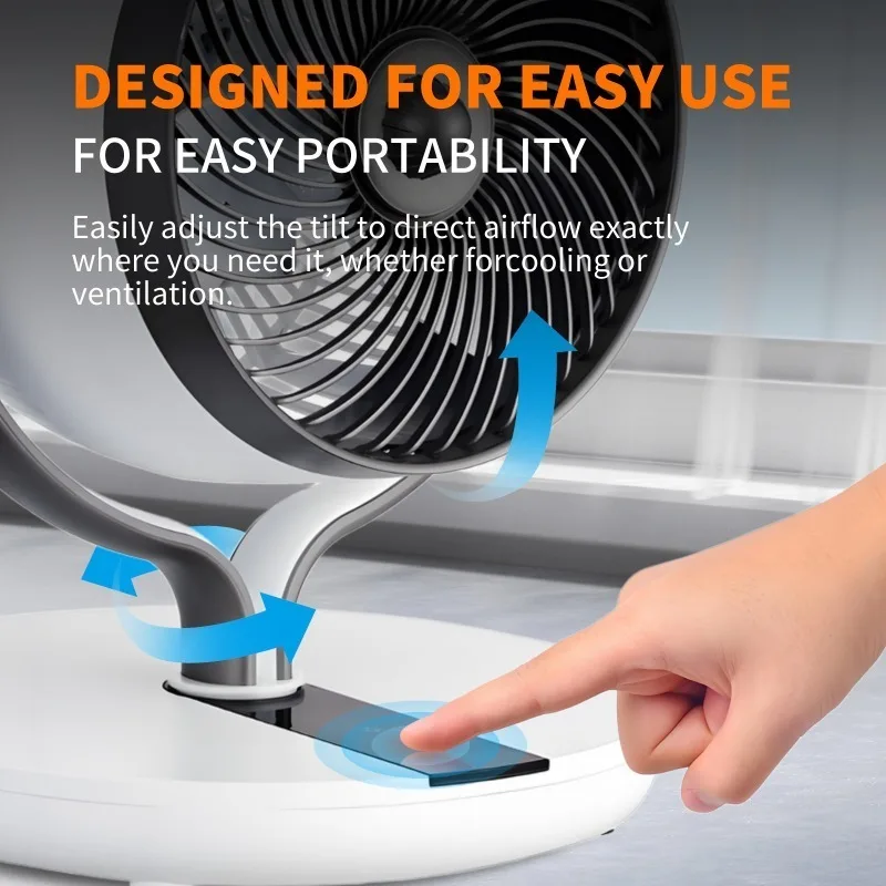 Desktop air circulation fan Remote control Rotary frequency conversion convection fan Multi-gear timing