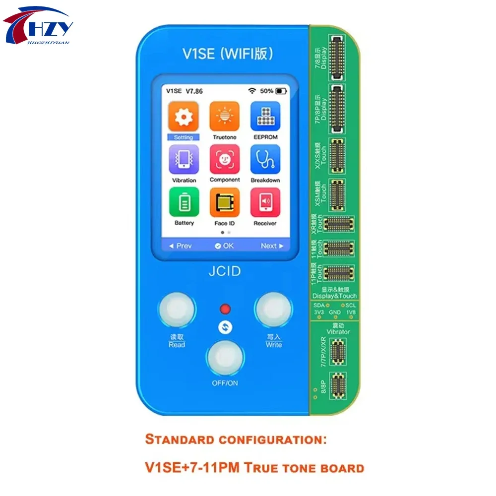 JCID JC V1SE for X XS Max 11 12 13 14 15PM True Tone Fingerprint Dot Projector Battery Data Read and Write Programmer