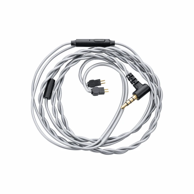 MOONDROP MC1 kabel mikrofon ditingkatkan 3.5mm, kabel mikrofon serbaguna 0.78mm-2pin