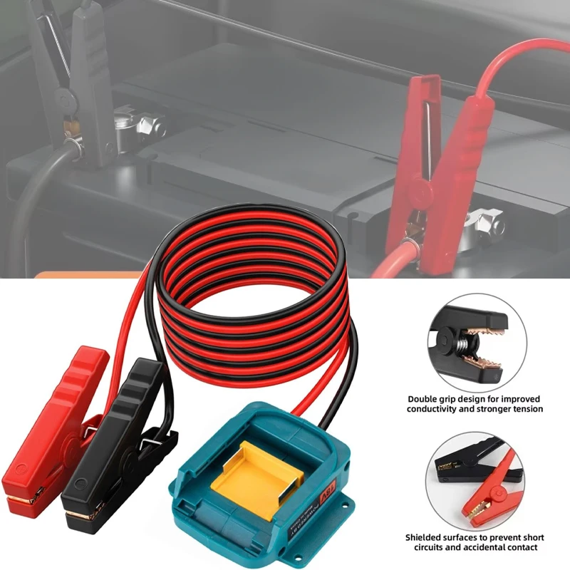 

Car Booster Igniter Battery Jumper Cable for Makita 18V Battery Emergency Power DIY Adapter Igniter Jump Starter