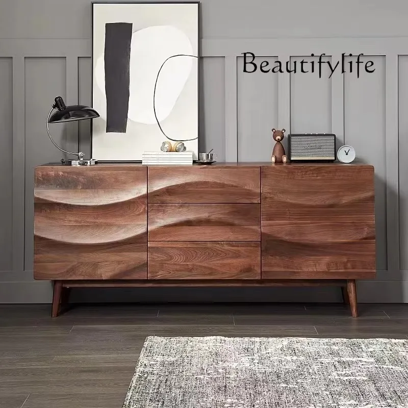 

X40 Nordic Locker North American Cherry Wood Nine Bucket Cabinet Pure Solid Wood Simple Japanese Multifunctional Storage Cabinet