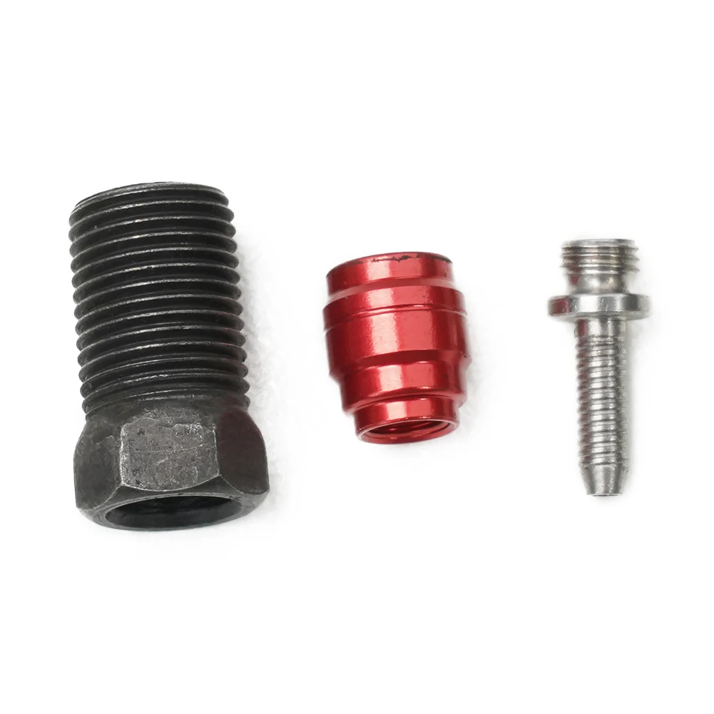 Bicycle Disc Brake Hose Barb-Screw In Type T-head Screws Olive Connecting Nut Set-For-SRAM Bike Oil Nail Brake Spare Part