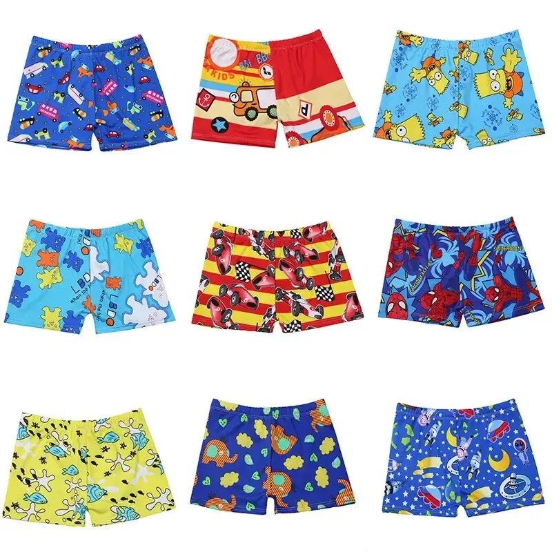 Children's Swim Shorts Boys And Girls Can Wear Flat Angle Cute Cartoon Swim Shorts For Children Beach Swimming