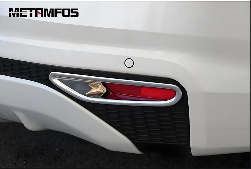 For Nissan Altima 2019-2025 2026 Chrome Rear Fog Light Lamp Cover Trim Foglight Foglamp Protector Bezel Accessories Car Styling