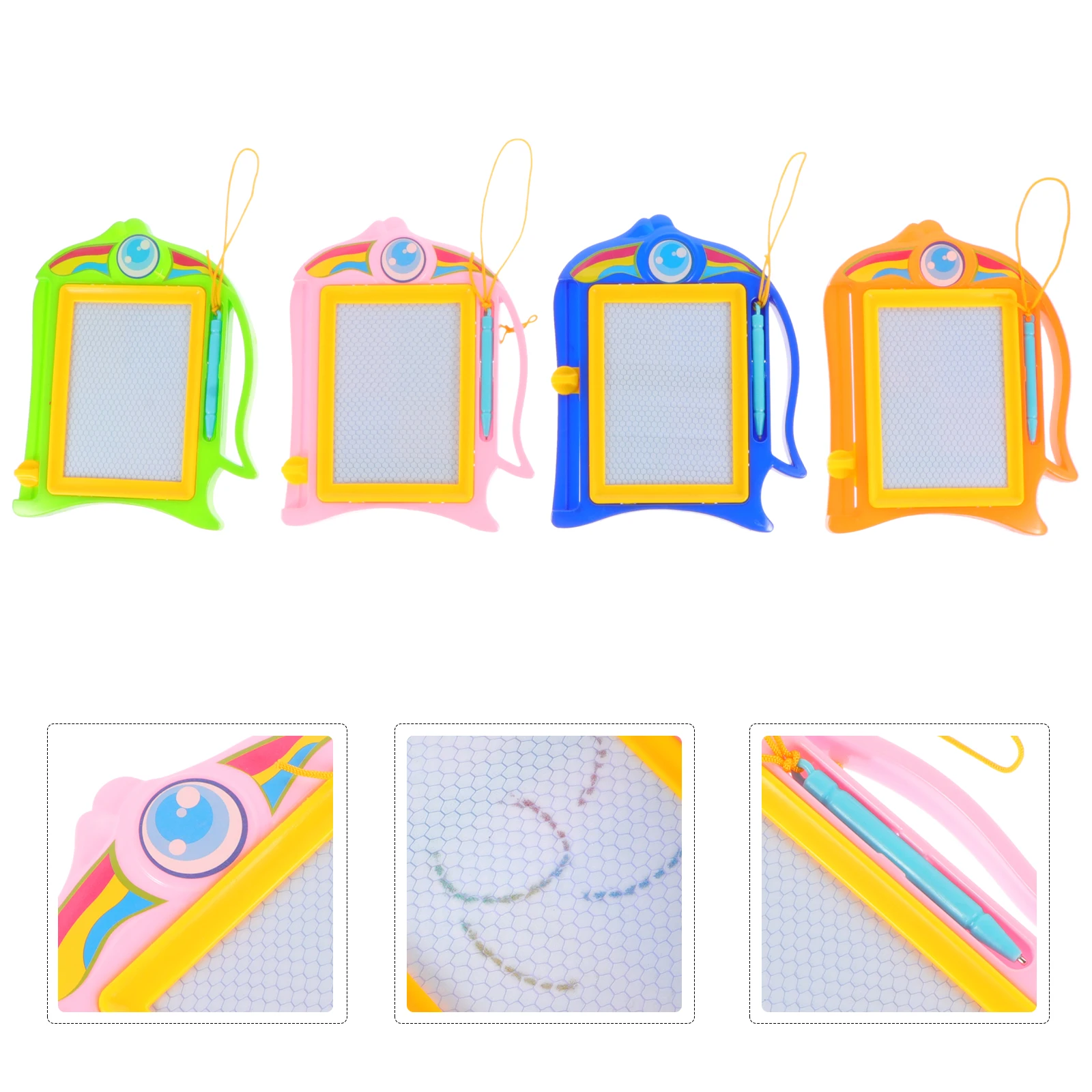 4pcs Children Drawing Board Kids Erasable Writing Boards Plastic Sketchpad Baby Toys Bright Color Safe Material