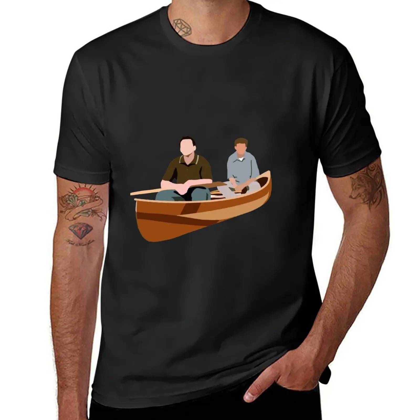 

Joey and Chandler Canoe T-Shirt cotton man t-shirts fashion shirts summer top shirts graphic tee men