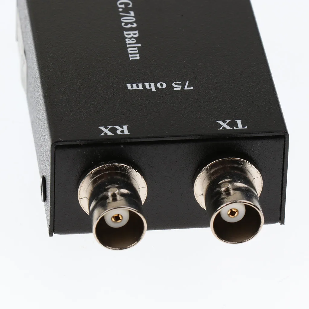 Coaxial to Ethernet Converter ITU CCITT G703 Compatible Metal Shell Video Balun Adapter for Access Control