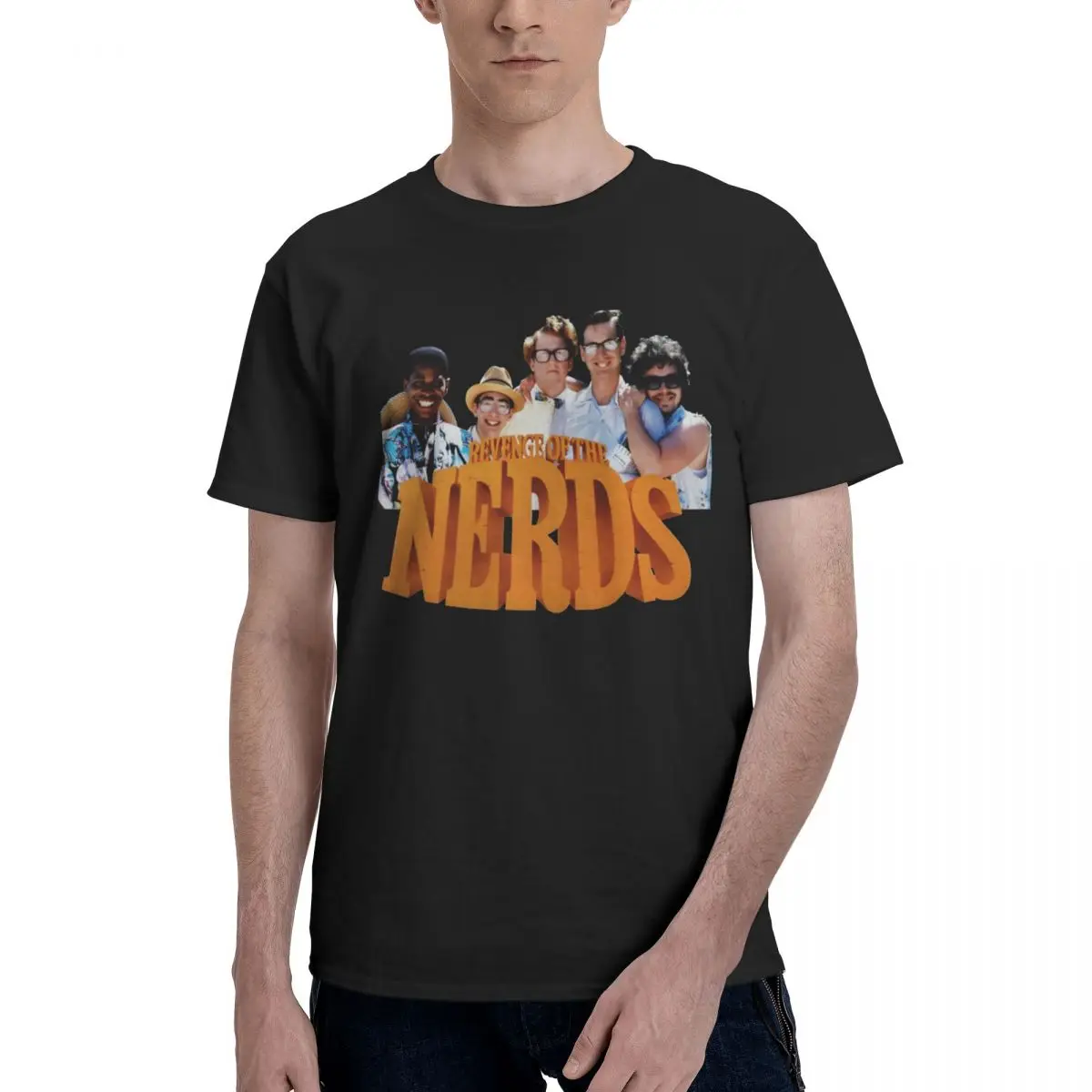 Men Revenge Of The Nerds Robert Carradine RIP Fans Support T Shirt Vintage Cotton Men T Shirt