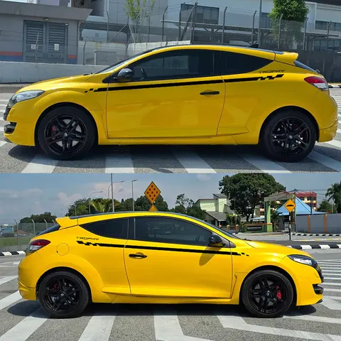 st bildörrsideklistermärken för Renault Megane 2 3 4 RS Grandtourer GT Trophy Tuning Autotillbehör Kjol Vinylfilmsdekaler 8 best sales Megane 3 GT-linje - №1