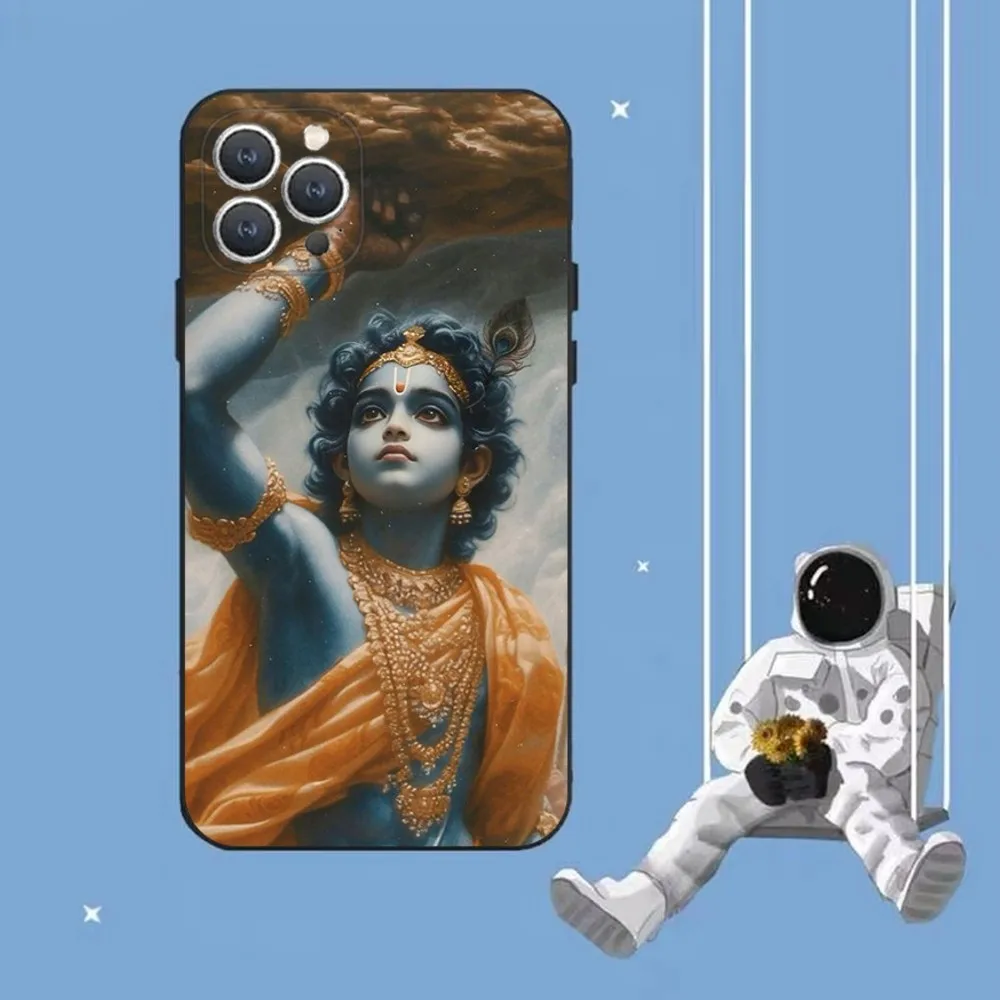 Vishnu Hare Krishna Phone Case For iPhone 16,15,14,13,12,Pro,Max,11,7,8,Plus,XR,XS Max Shockproof Silicone Soft Shell