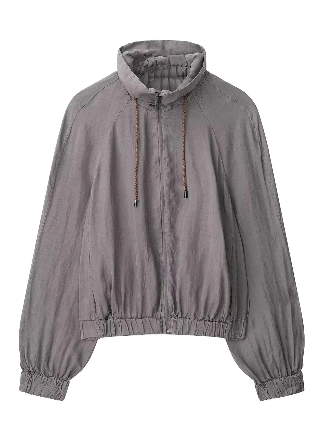 Nouveau automne Faion femmes décontracté Sle Long Sve pilote Jaet manteau drapé col montant vêtements d'extérieur trajet Sle coupe ajustée
