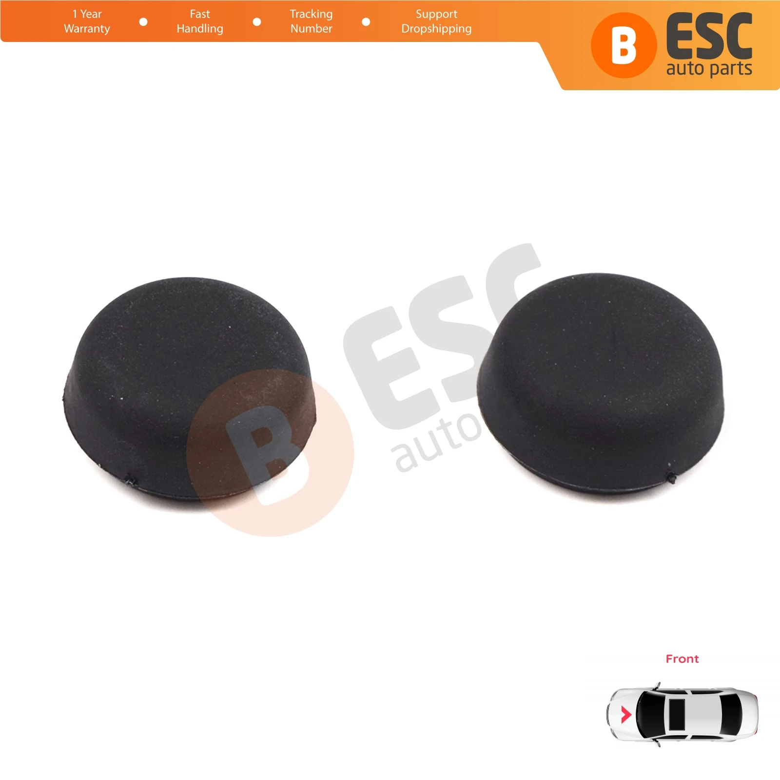 ESP1096 2 Pieces Front Windscreen Wiper Arm Nut Cap Bolt Cover 5N0955205 for Volkswagen Audi Skoda Seat