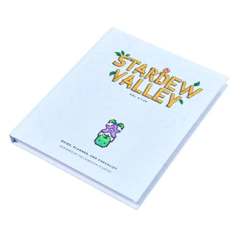16v Stardew Valley The Original Fanmade Gaming Guide Planner And Checklist Hardbound Cover Yellow Room Studios 9798331253318