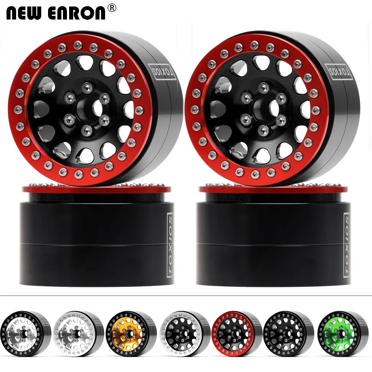 

NEW ENRON CNC Metal 2.2 inch Beadlock Wheel Rim For RC Crawler 1/10 TRAXXAS TRX4 AXIAL SCX10 90046 90047 TRX6 Yeti Wraith ETC