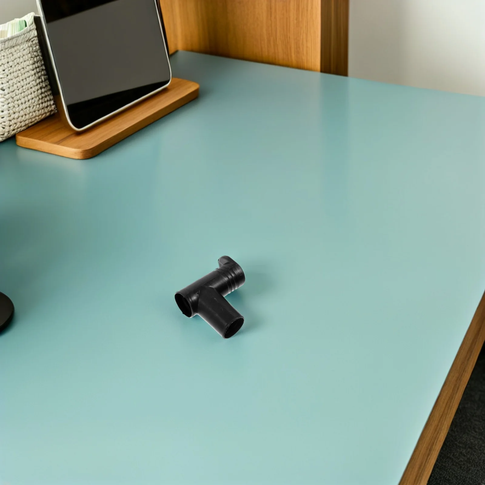 

Space Saving Clothes Rack Joints Black Connector for Closet Rod End Supports Easy Installation Reliable Stability