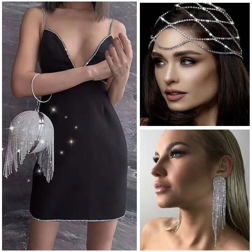 Ss6-Ss18 Klaue Tasse Strass Kette glänzende Kristalle Steine Strass Trim auf Strass für Kleidung Handarbeit Steine Kette nähen – Detail 4