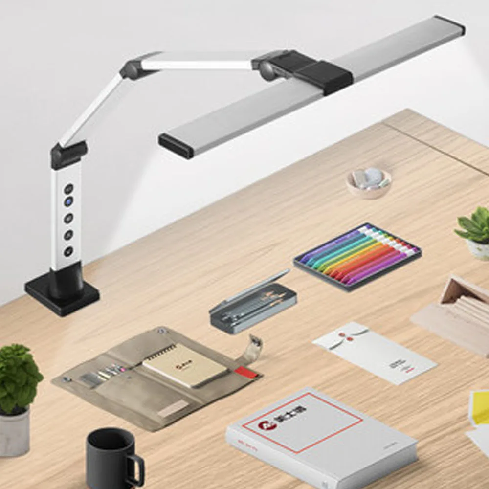 

LED Long Arm Eye Protection Reading Clip-on Desk Lamp Office Computer Screen Lamp Wireless Remote Control Table Lamp