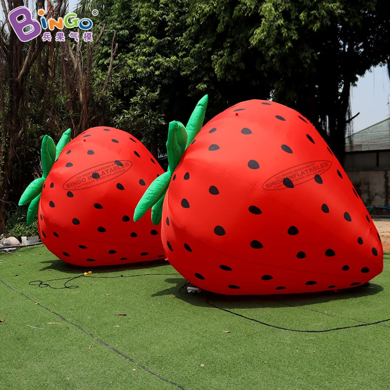 Vivid Inflataable Strawberry Model Balloon For Activity Decoration