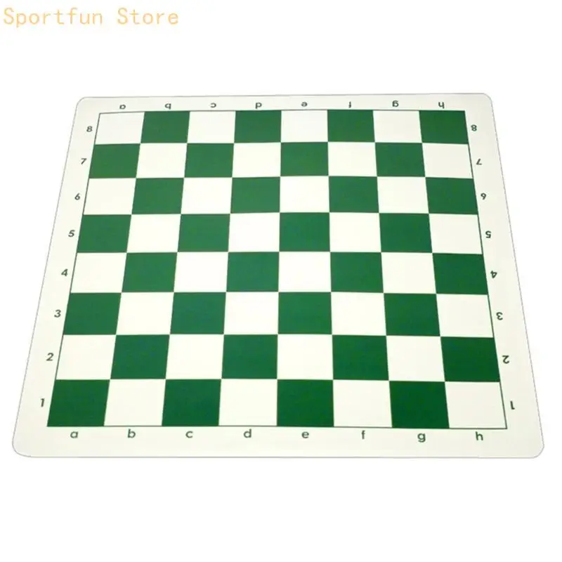 

Chess Mat, PU Leather Tournament Roll Up Chess Board Chess Rollable Chessboard Lightweight & Non Slip Chess Mat for Kids X7JD