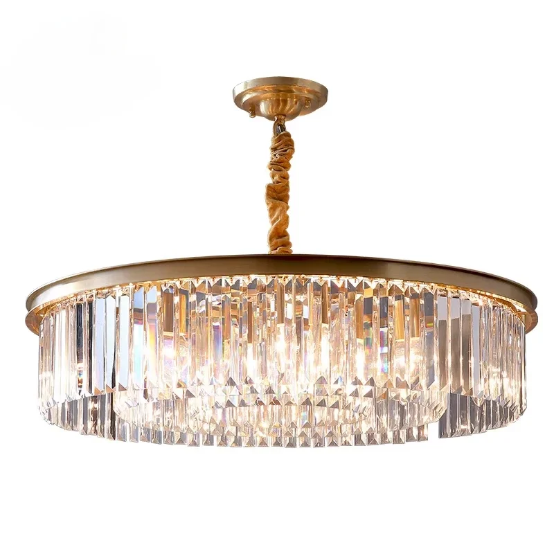 Modern Designer Luxury Ceiling Lamp Hanging Dual Purpose Crystal Chandelier For Bedroom Living Room Light Fixtures E14 Led Free