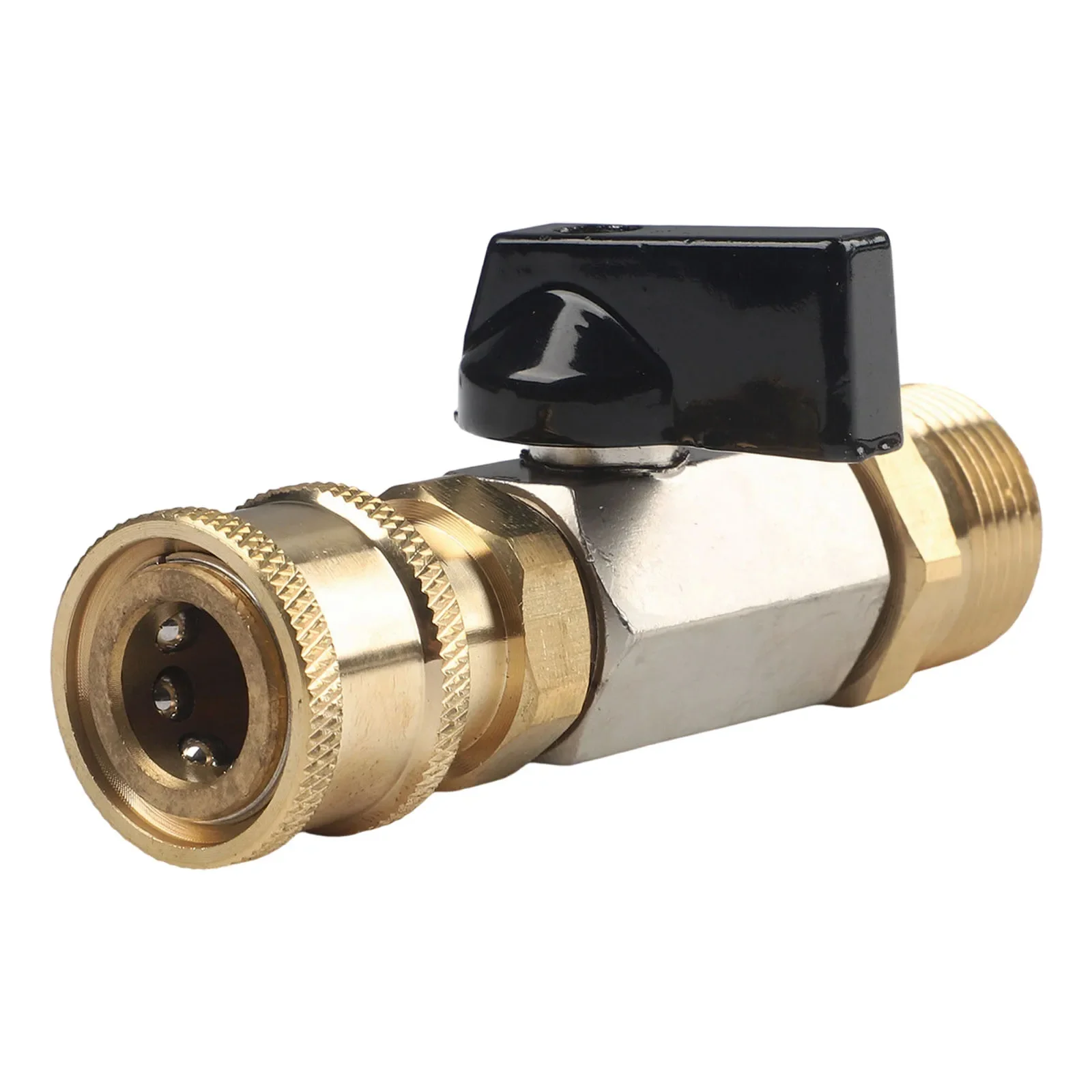 Heavy-Duty Cleaning M22 Adapter Efficient Cleaning Adapter As Shown Brass Construction High-Pressure Compatibility