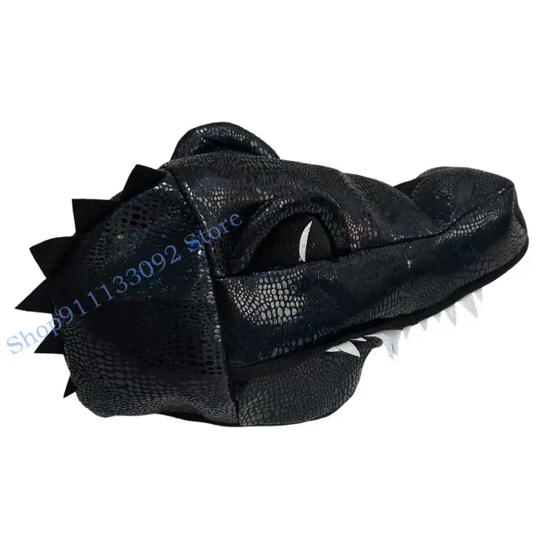 

H9ED Привлекательная шляпа-маска крокодилов с реалистичным дизайном текстуры формы для вечеринки