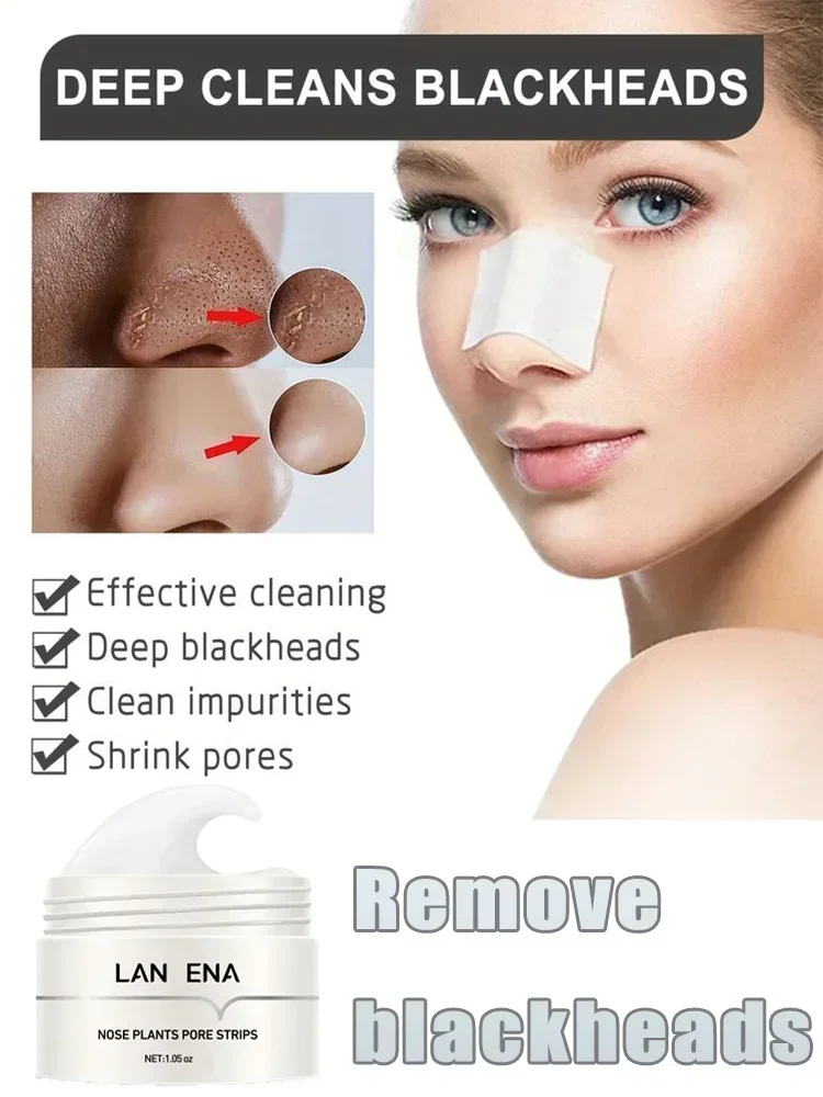 

Blackhead Remover Nose Mask Pore Strip Black Mask Peeling Acne Treatment Black Deep Cleansing Mask Skin Care Shrink Pores