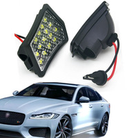 2Pcs 6000K LED Under Side Mirror Light Puddle Lamps For Jaguar XF X250 X260 XJ X350 X351 X358 XE X760 XK XKR OEM C2C37089 & 90