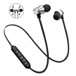 XT11 sports magnetic Bluetooth earphone in ear wireless neckband headphones stereo music headset with mic for samrtphones