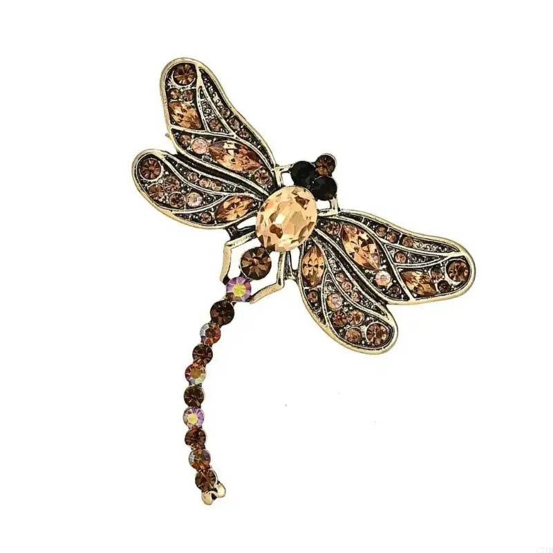  Delicate Dragon-fly Brooch For Evening Occasions Secure Fastening Easy To Pair With Outfits