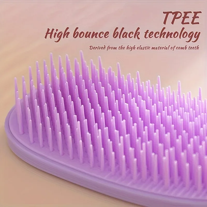 1pcs Detangling Comb Anti-static Soft Scalp Massage Hairbrush Not Knotted Anti-frizz Detachable Comb Hair Styling Tool Salon image 4