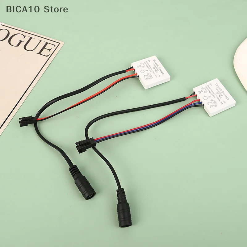 Touch Sensor Switch 12V 1/3A 24/36W LED Smart Single Key Mirror Light Switch Touch Dimmer Switch For Bathroom Mirror