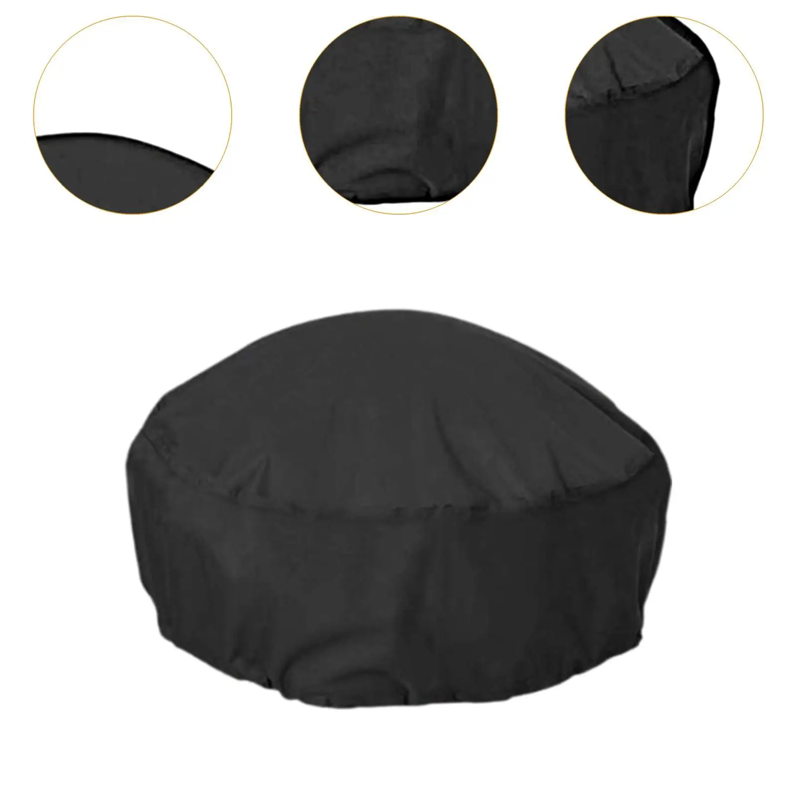 Fire Pit Cover Protector Waterproof Tear Resistant Dust Cover Dustproof Heavy