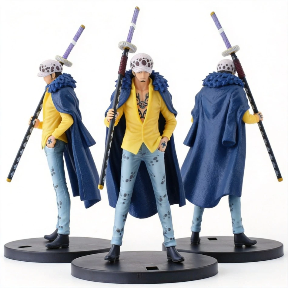 Heiße 17cm/6,69 Zoll Anime-Figur One Piece DXF Wano Country Trafalgar Law PVC Sammlermodell Puppen Spielzeug als Geschenk 17cm