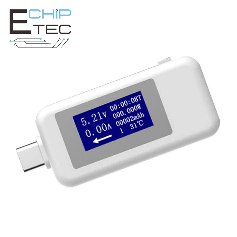 

Type-C USB Tester DC Digital Voltmeter Amperimetro Voltagecurrent Meter Ammeter Detector Power Bank Charger Indicator