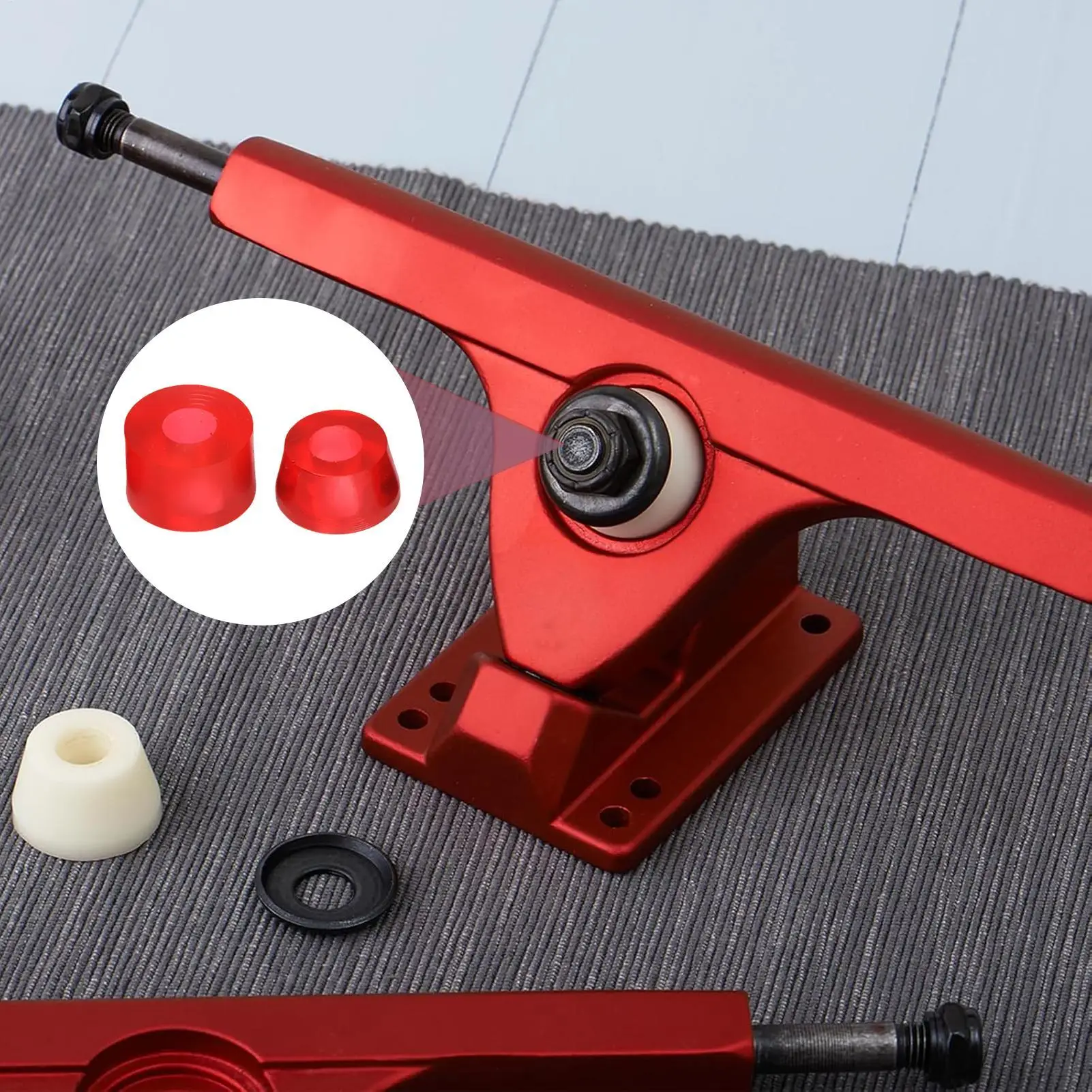 قطع غيار أجهزة شاحنة لوح التزلج مع غسالة شاحنات التزلج المتوسطة مجموعة إعادة بناء لخدعة التزلج في شارع بارك الإنحدار #2