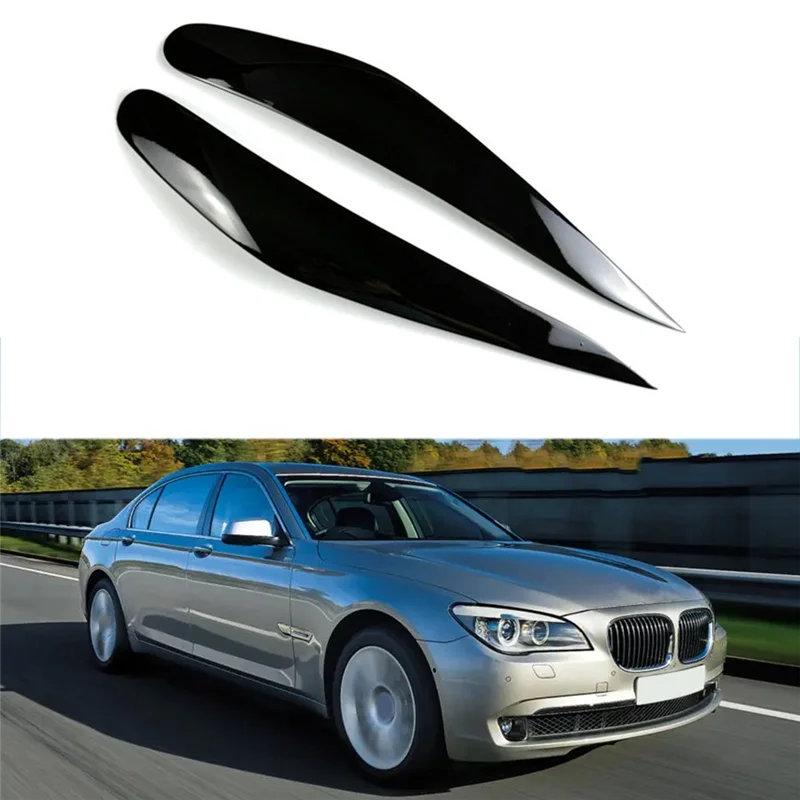 

Надежная накладка на фару автомобиля для BMW 7 серии F01 F02 2009-2014, декоративные наклейки из смолы для век, лампы головного света