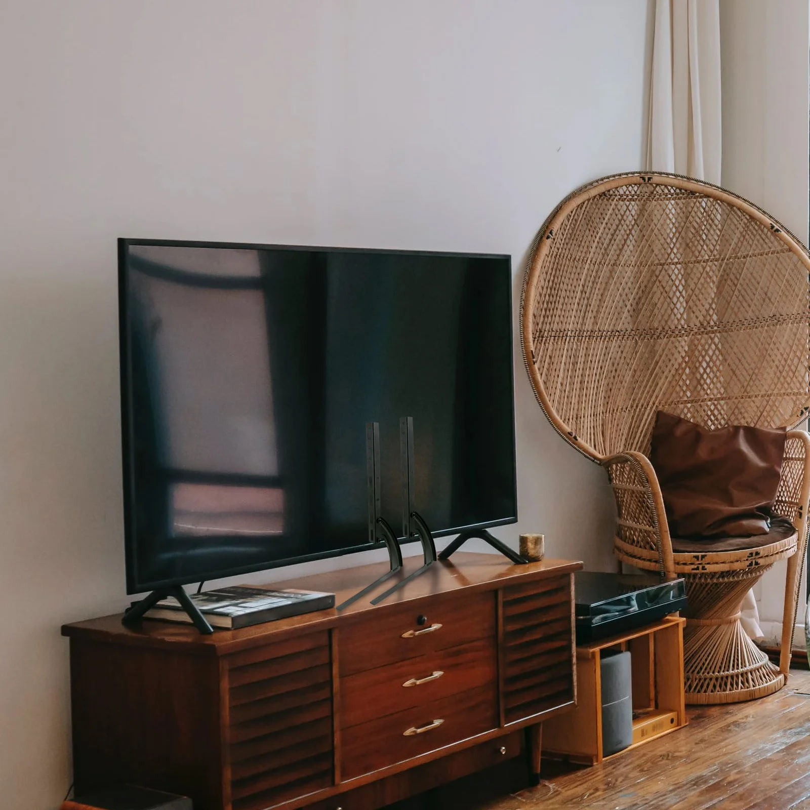 

Mount Base 26-40 Inch Adjustable Metal Stand Holder For Home Office Thickened Steel Stand Replacement Base