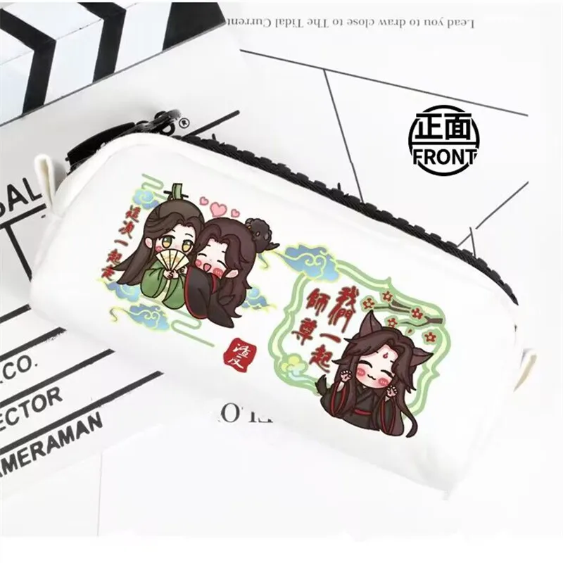 Anime Scum Villain Self Saving System Cute Pencil Case Shen Qingqiu Luo Binhe Cosplay Pencil Bags Storage Bags Stationery Gift