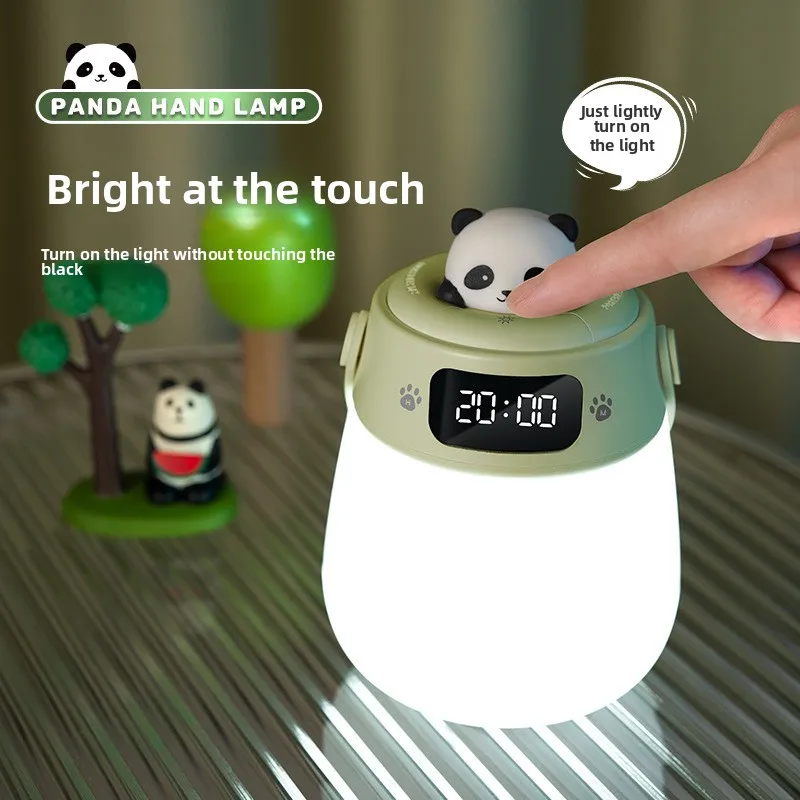 USB Charging Remote Control Handheld Clock with Dimming Three Color Touch Night Light Adjustable Timer Home Decorative Timer