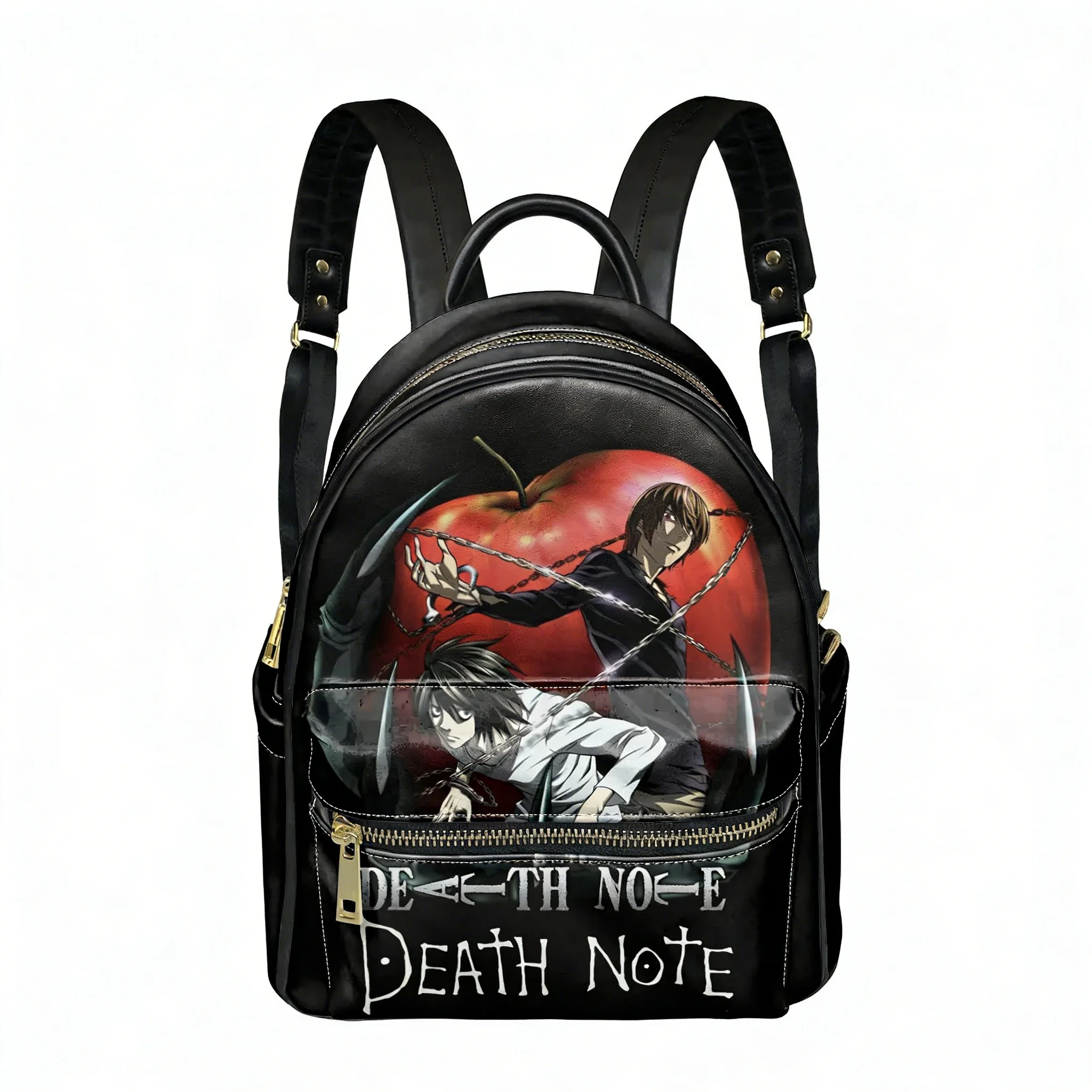

Japan Anime DEATH NOTE Backpack Womens Men Personalized Double Shoulder Bag Business Travel Bookbag Rucksack Gift Daypack