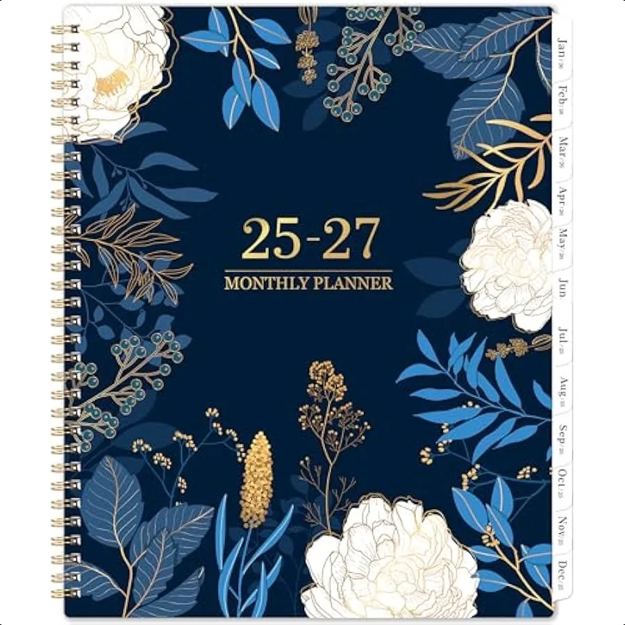 

20252027 Monthly 2 Year Monthly Calendar 20252027 Academic Jul 2025 Jun 2027 11" x 9" 24 Months Tabs Back Pocket Holidays Tw