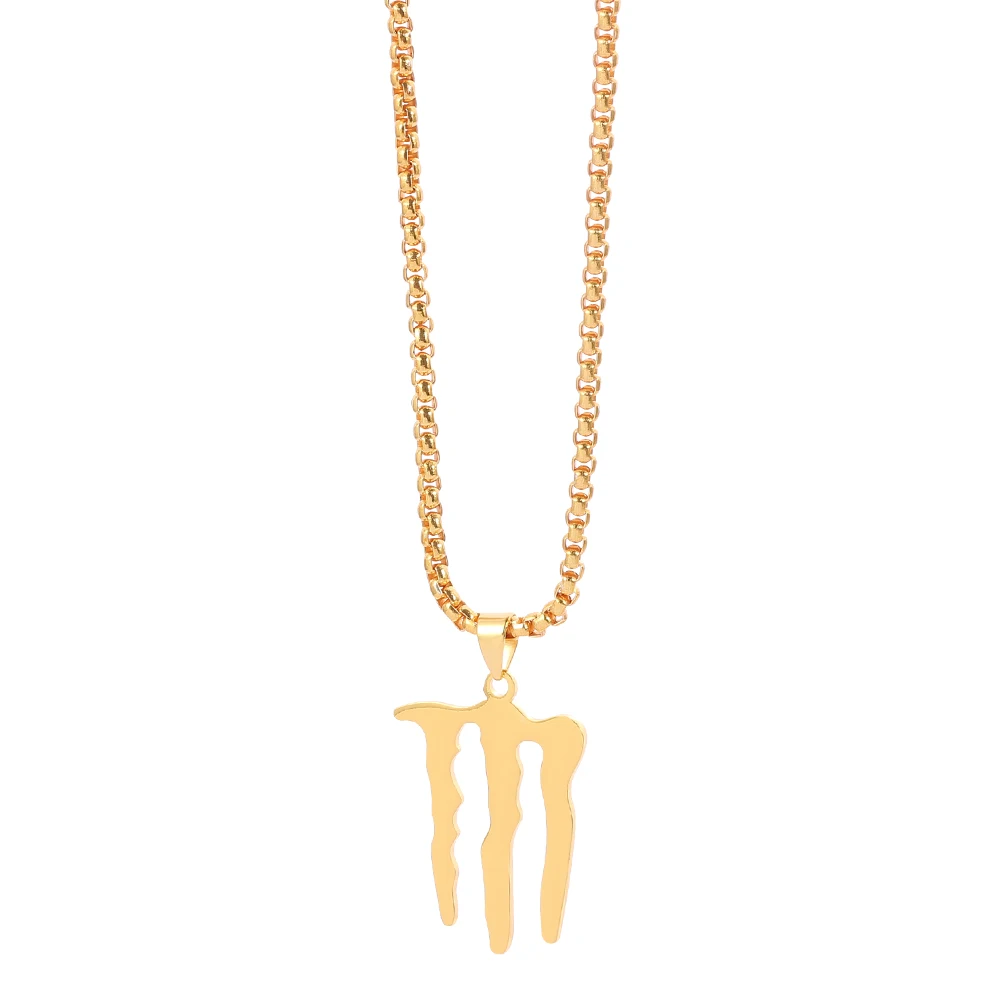 Hip-Hop-Stil Dämonenklauen-Halskette aus Titanstahl, Einzigartiges Mode-Accessoire für Partys, Geschenk für Frauen und Männer