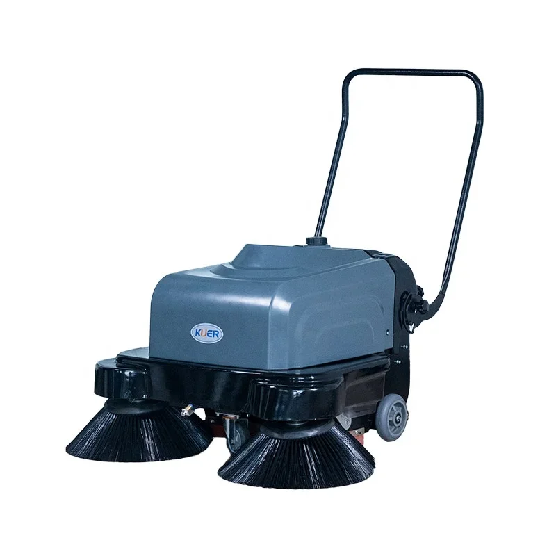 

KUER KR-SS1050 30L/35L Manual Floor Sweeper Hand Push Electric Lawn Farm Yard Cleaning Factory Wholesale 12V Voltage