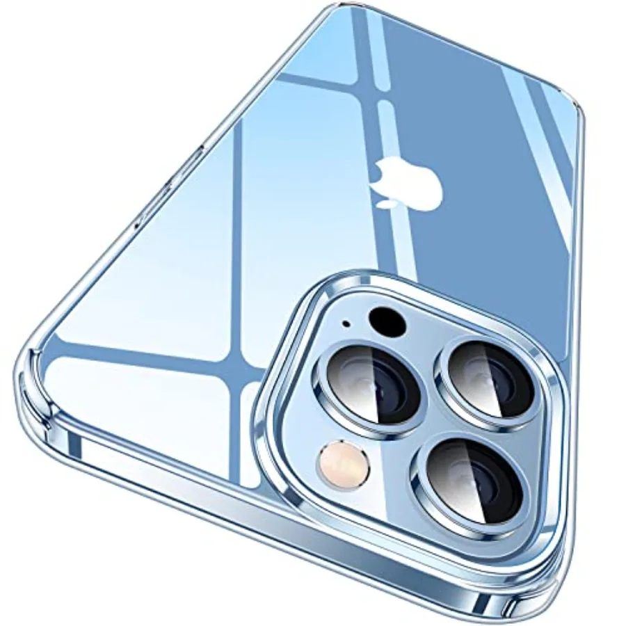 

for iPhone 13 Pro Case Crystal Clear, [Never Yellow Technology] [Military-Grade Protection] Transparent Slim Cover Women Men fo